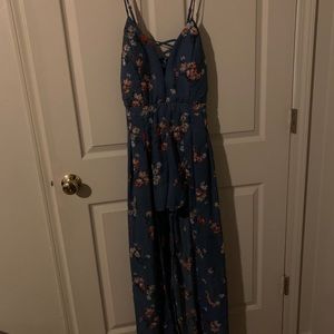 Blue Romper Dress